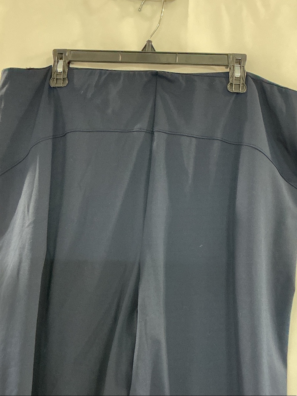 Classic Wide-Leg Navy Women's Pants - Picture 7 of 8